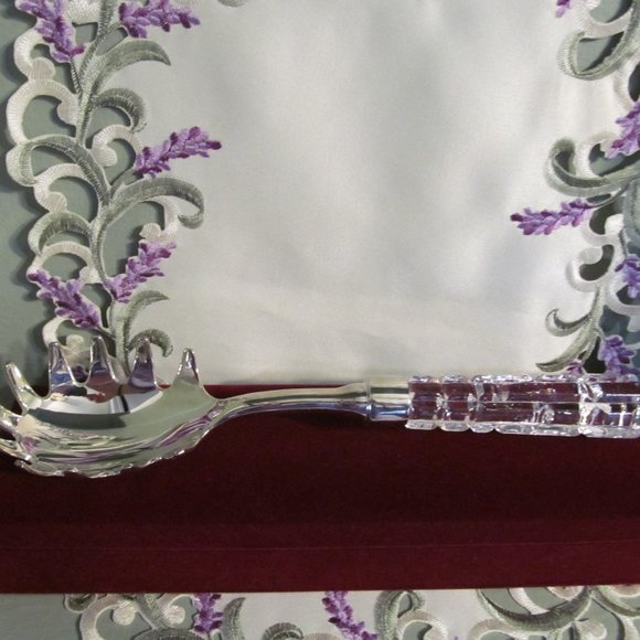Lead Crystal Stainless Steel Pasta Server +24% lead crystal - Picture 11 of 16